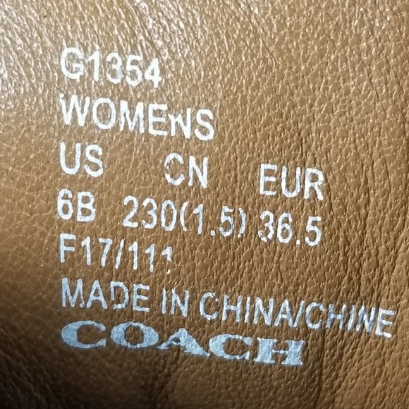 COACH Urban Hiker Boots, Black Suede, Womens Size 6 B / 36.5 - Picture 10 of 11